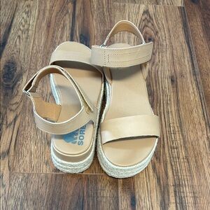 Sorel Girls Cream Espadrille Sandals